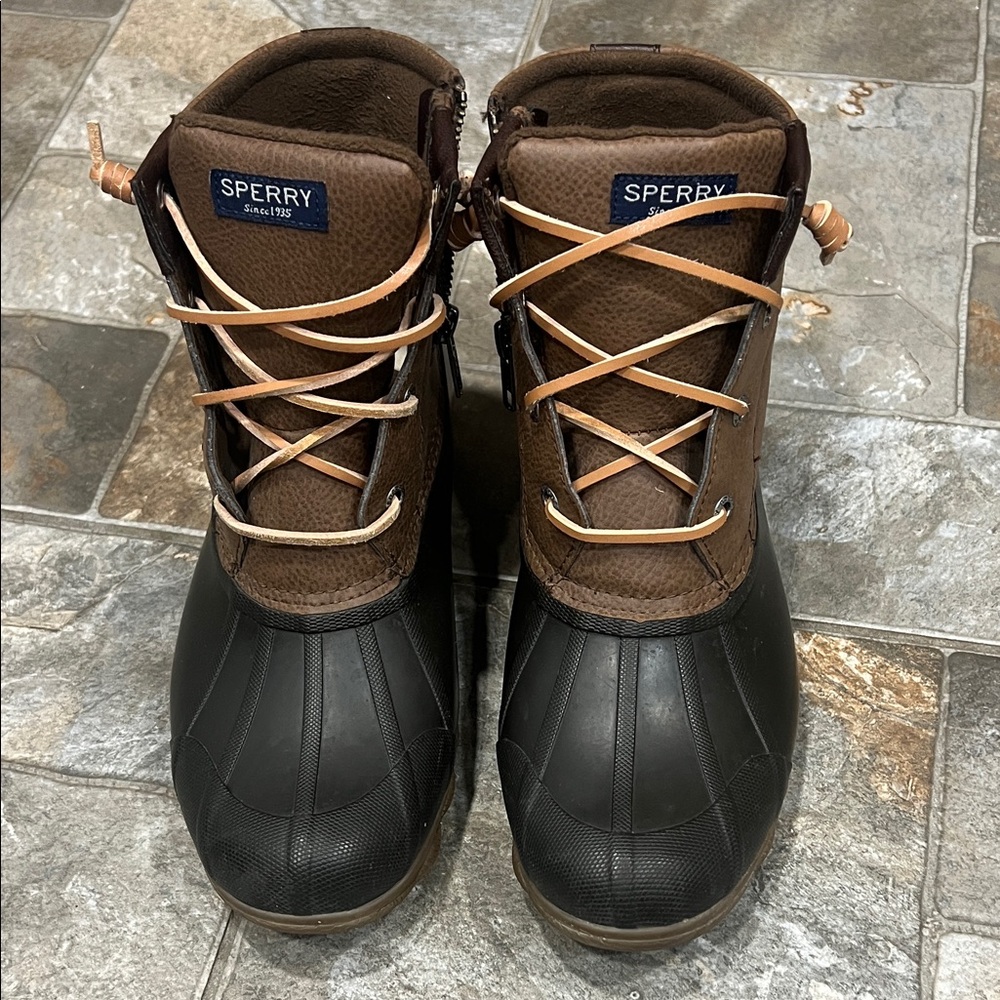 Sperry Womens Brown Duck Boots